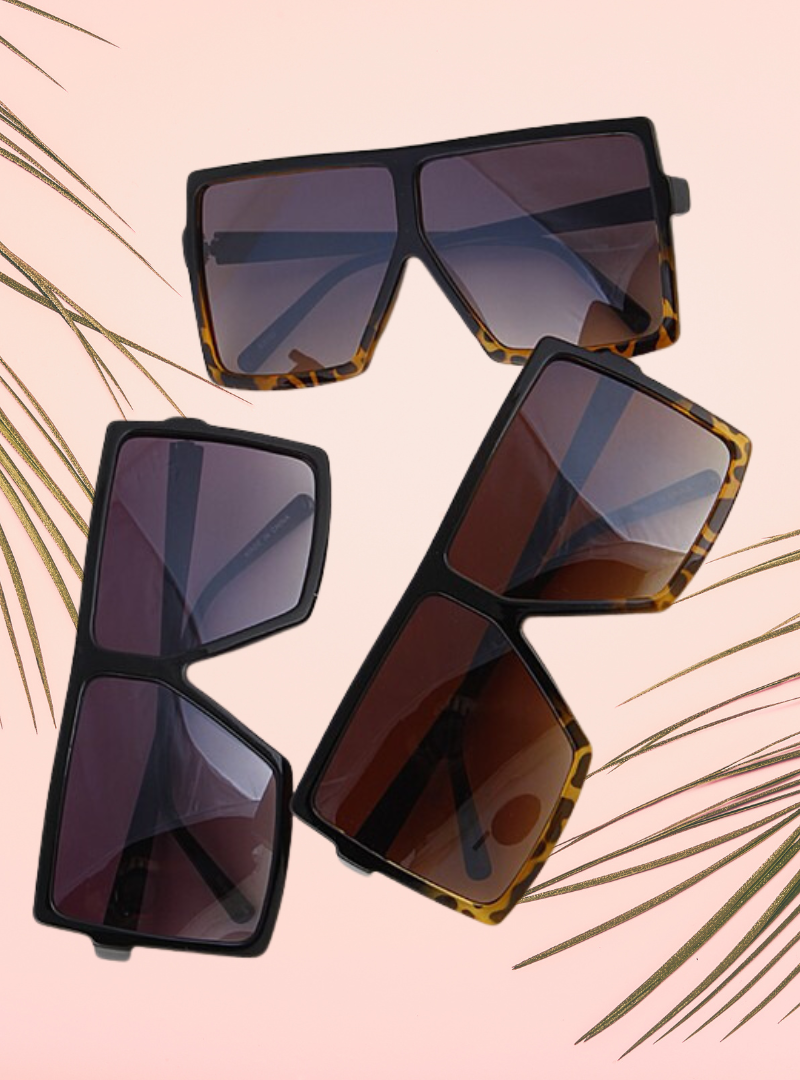 Invest in the ultimate statement accessory with our Lifestyle Sunglasses. Featuring bold square frames in an oversized design, make your mark with these trendy sunglasses! With unbeatable style and protection, experience summer in style!